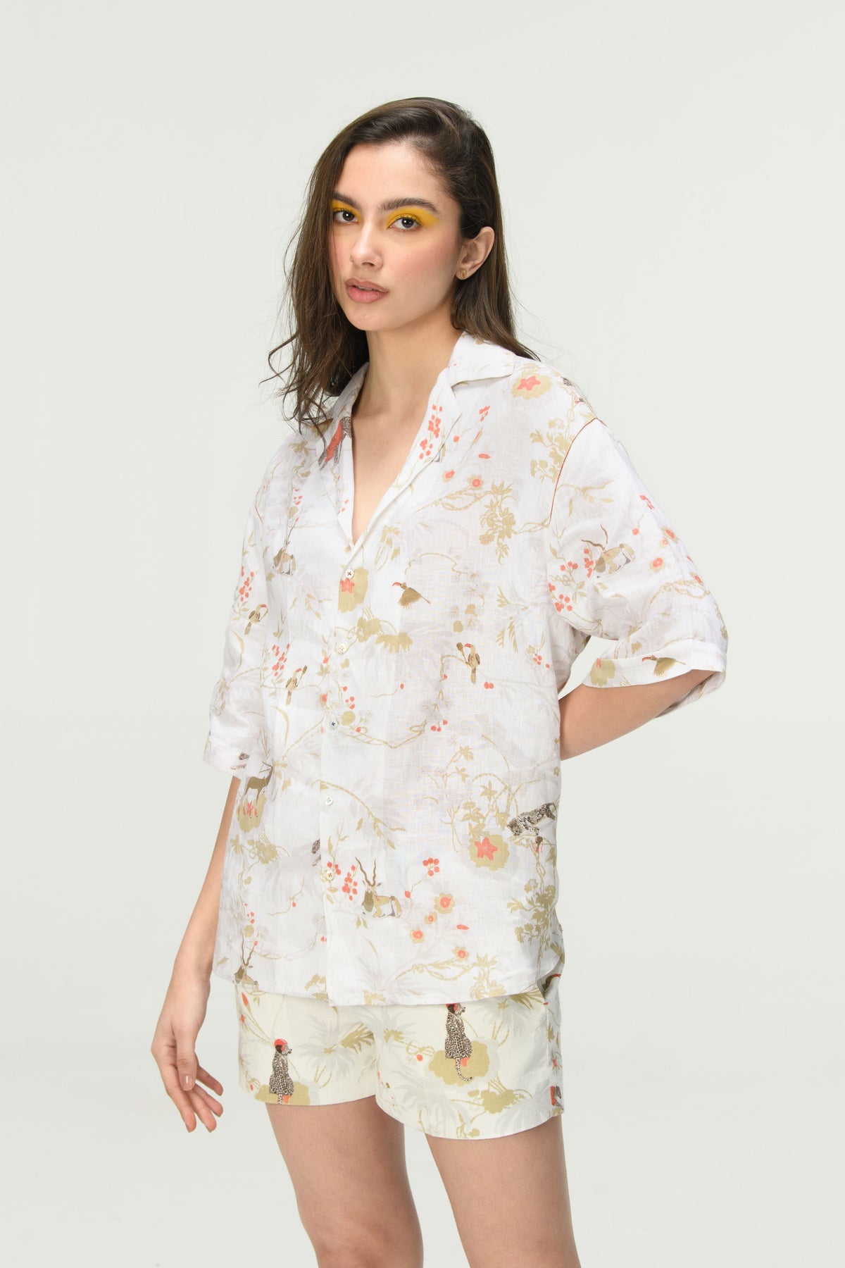 White Oversized Bush Shirt