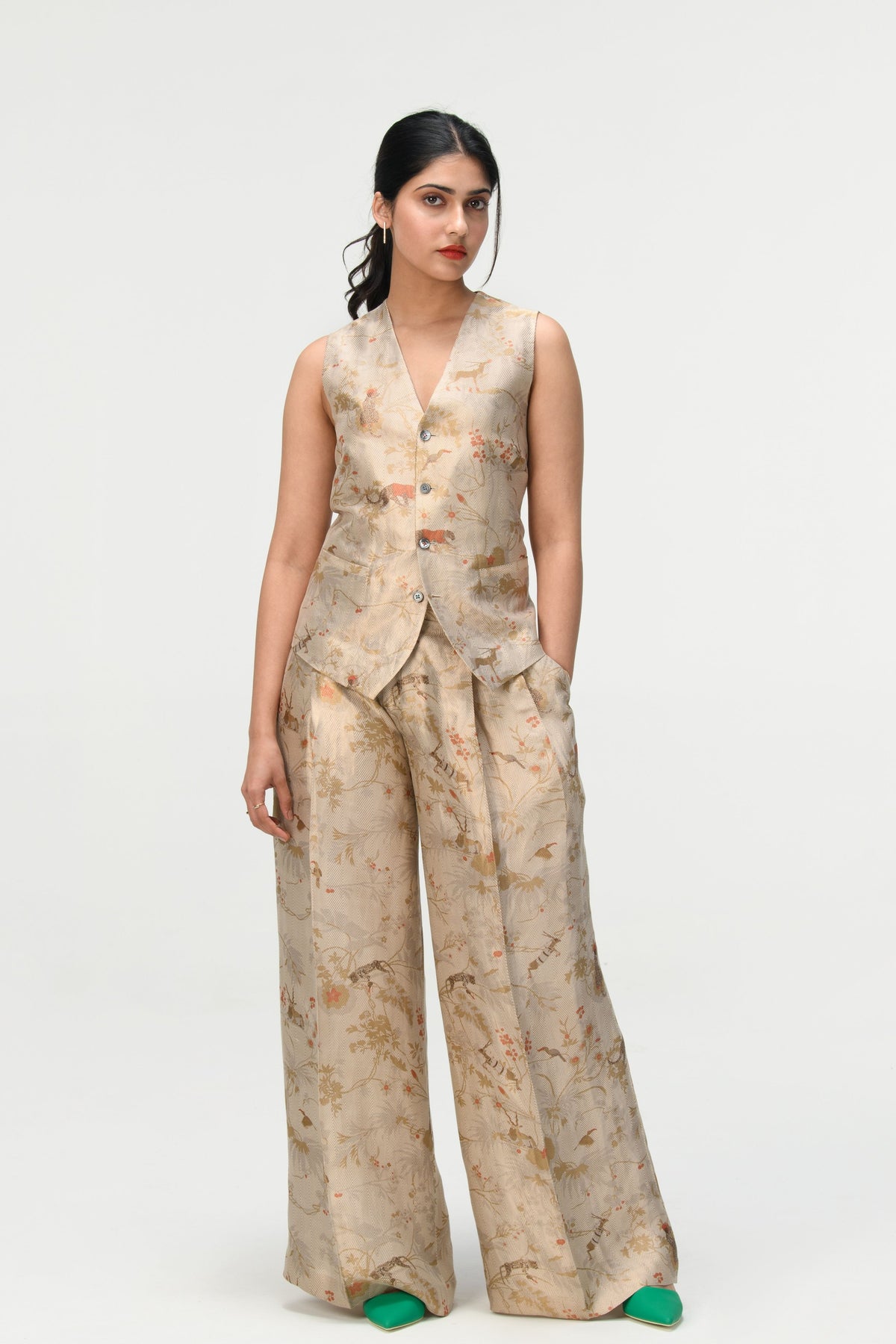 Springforest Ivory Palazzo Pants