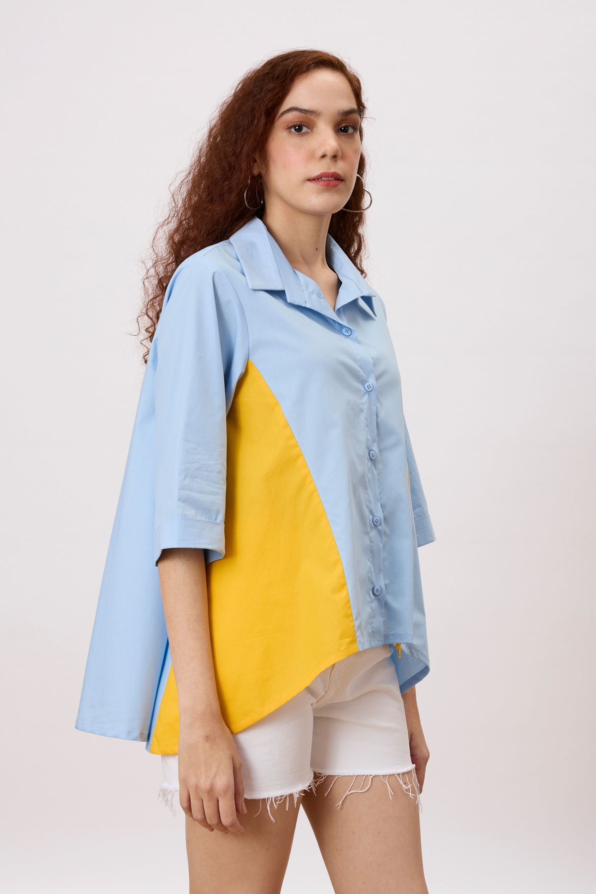 Sienna Dutch Blue Zipper Shirt