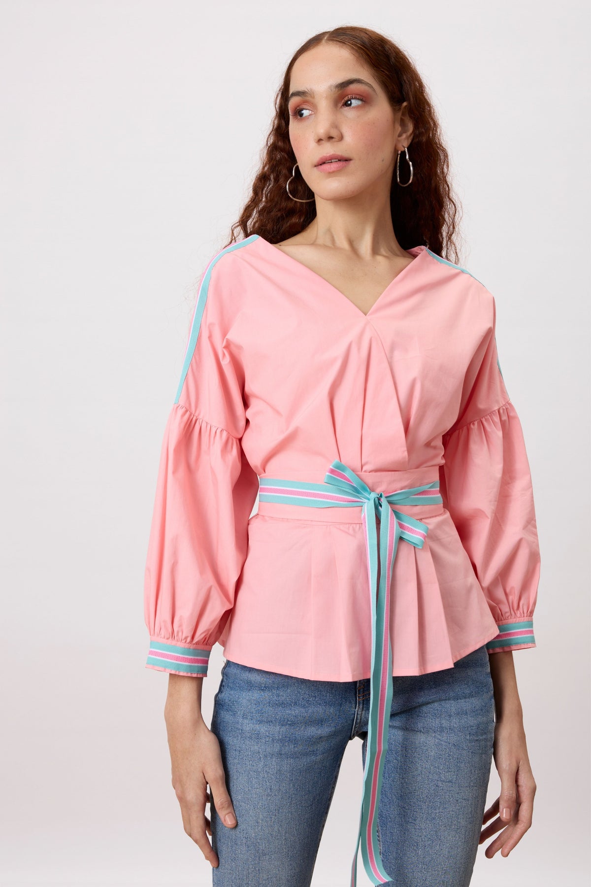 Fern Peony Pink Top