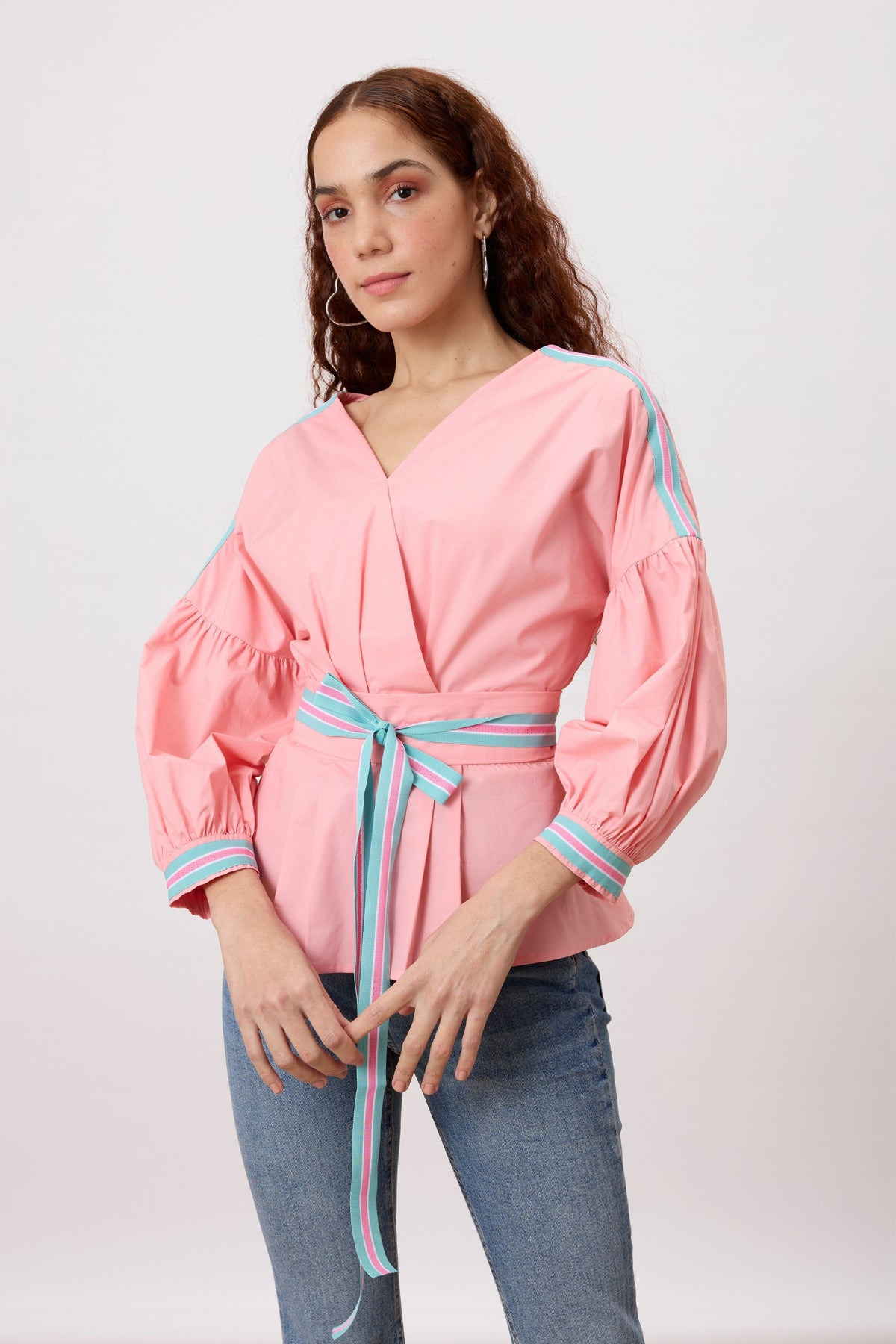 Fern Peony Pink Top