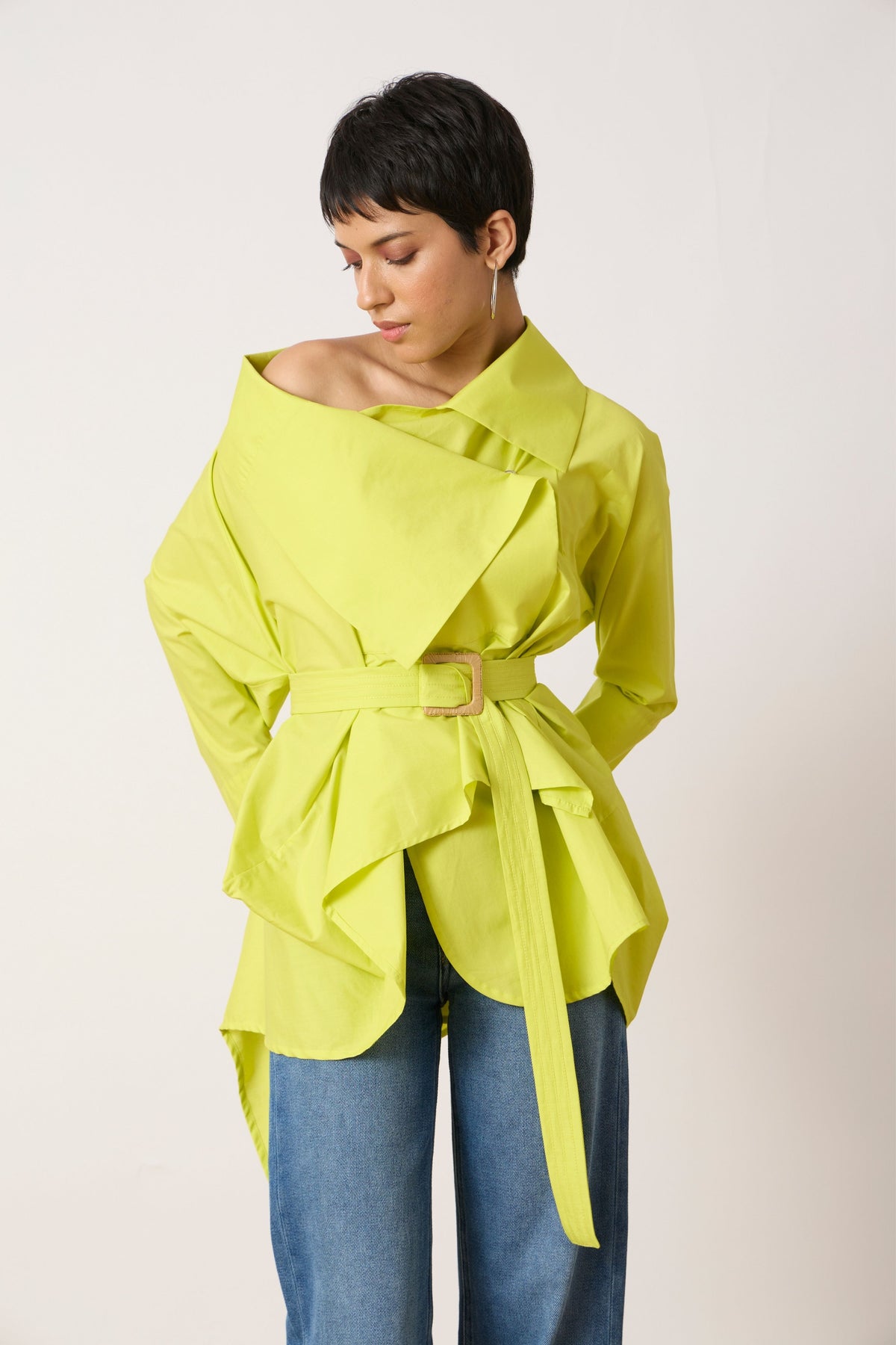 Ayaka Sulphur Lime Shirt