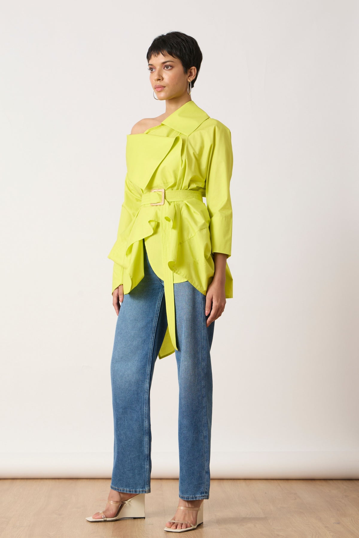 Ayaka Sulphur Lime Shirt