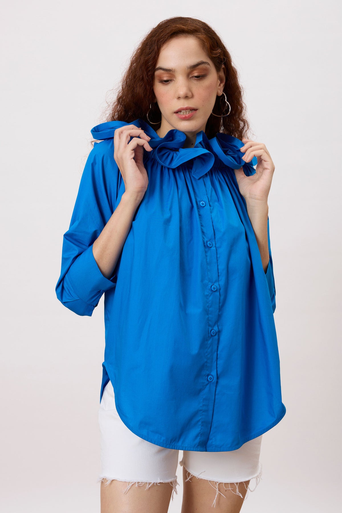 Gia Aster Blue Shirt