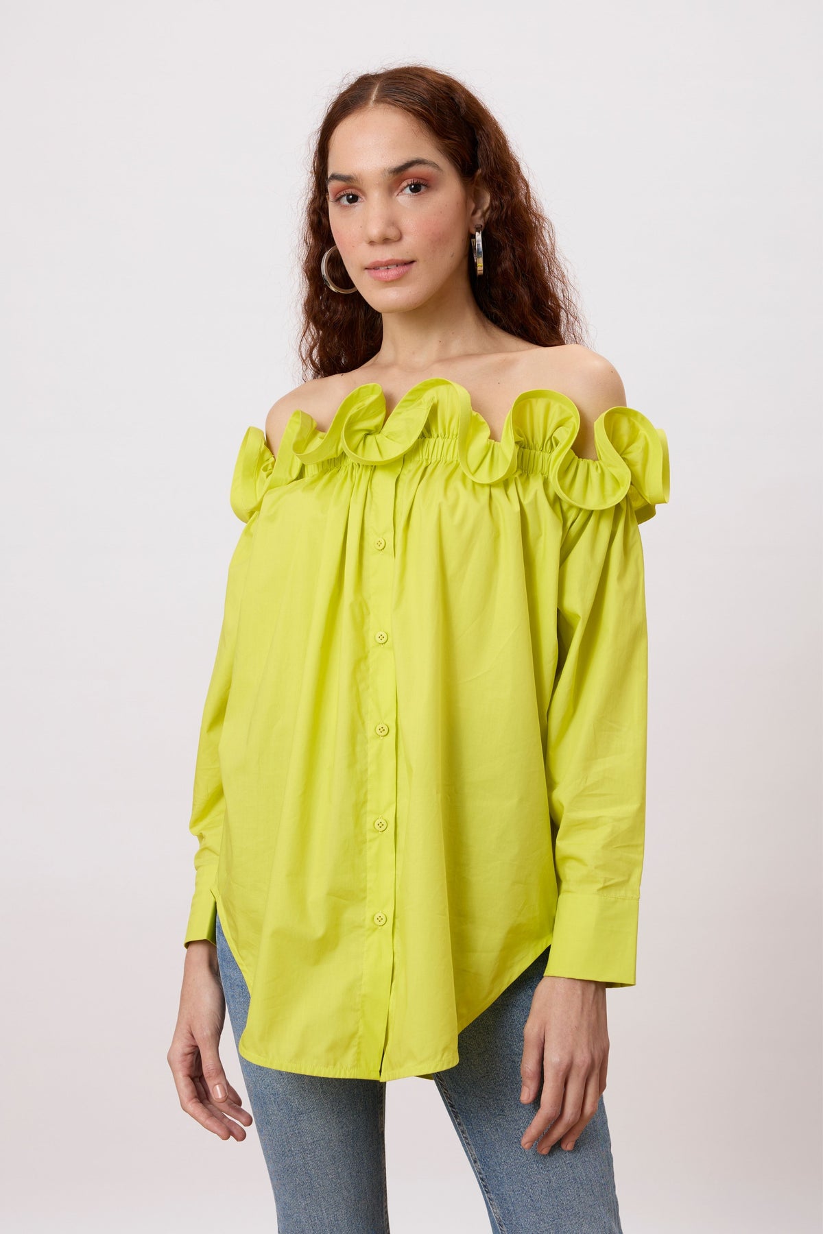 Gia Sulphur Lime Shirt