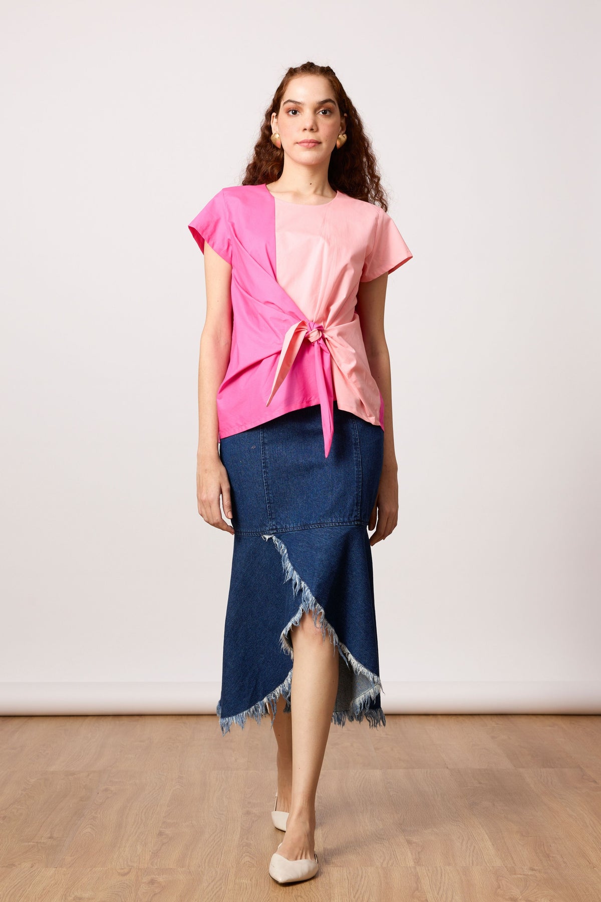 Annika Tie Azalea Pink Top