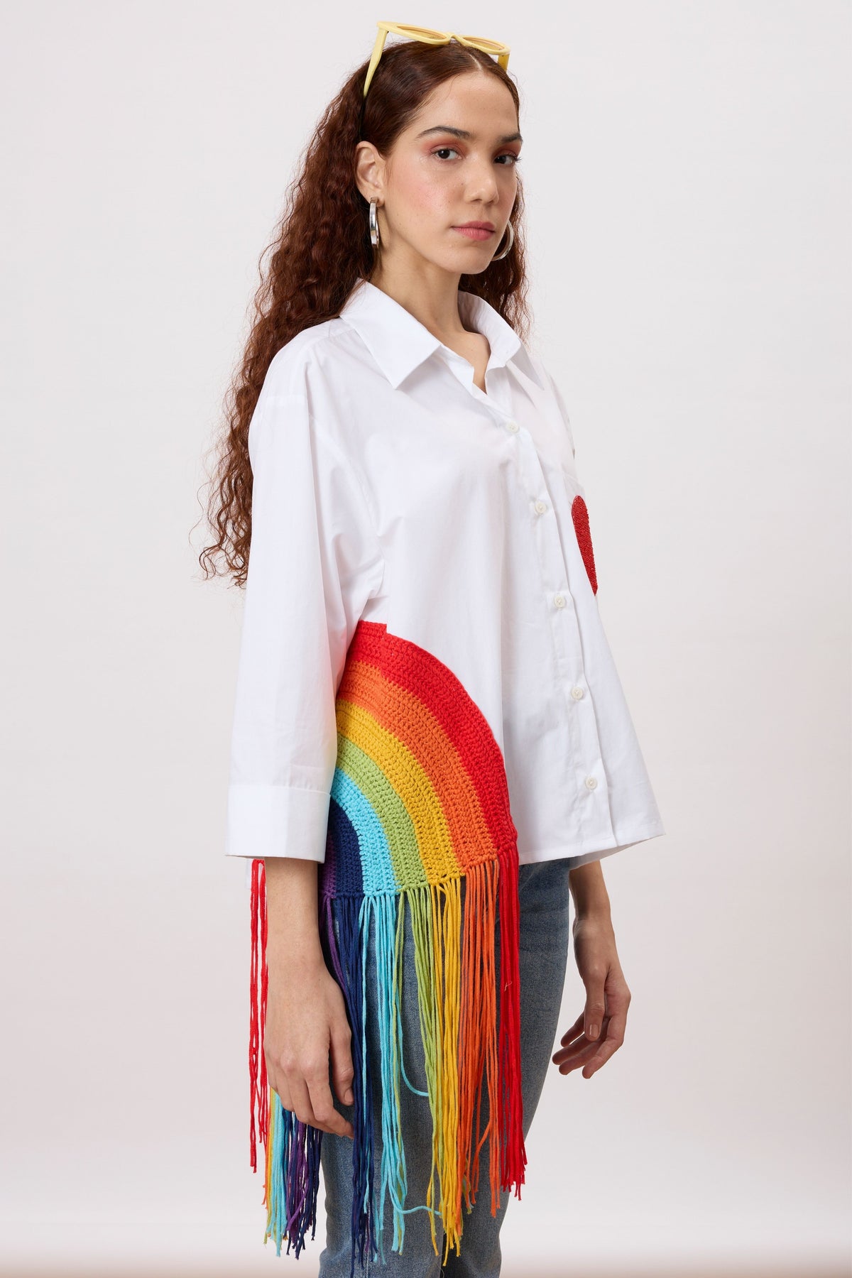 Rainbow Bright White Shirt