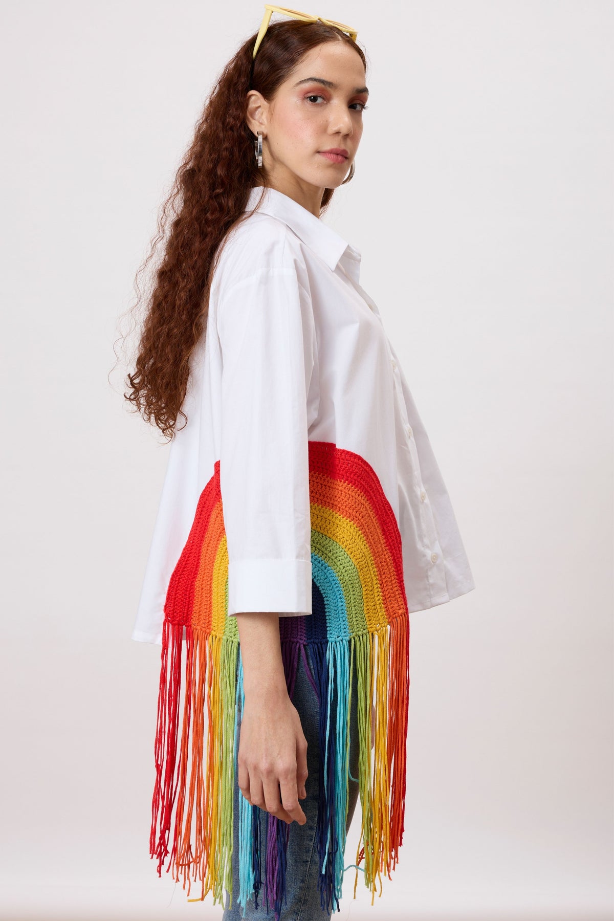 Rainbow Bright White Shirt