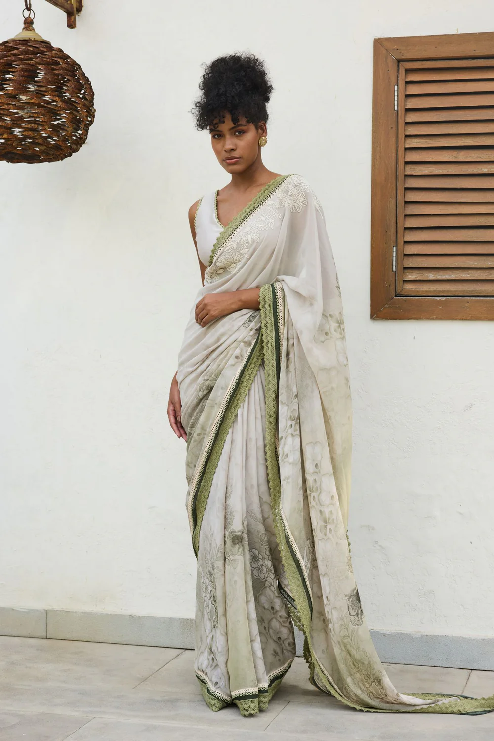 Ira Printed Saree Set