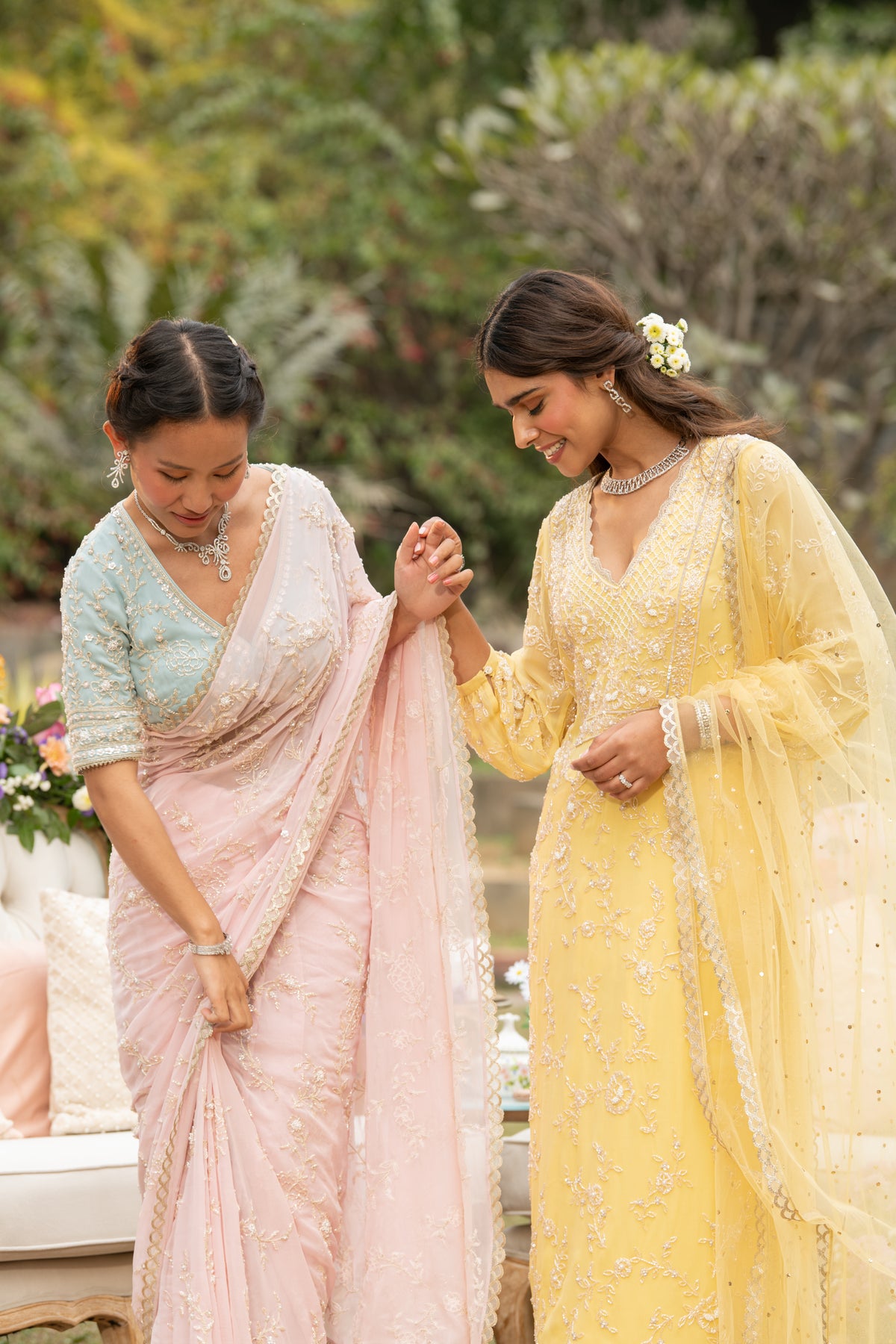 Pink Uncut Saree