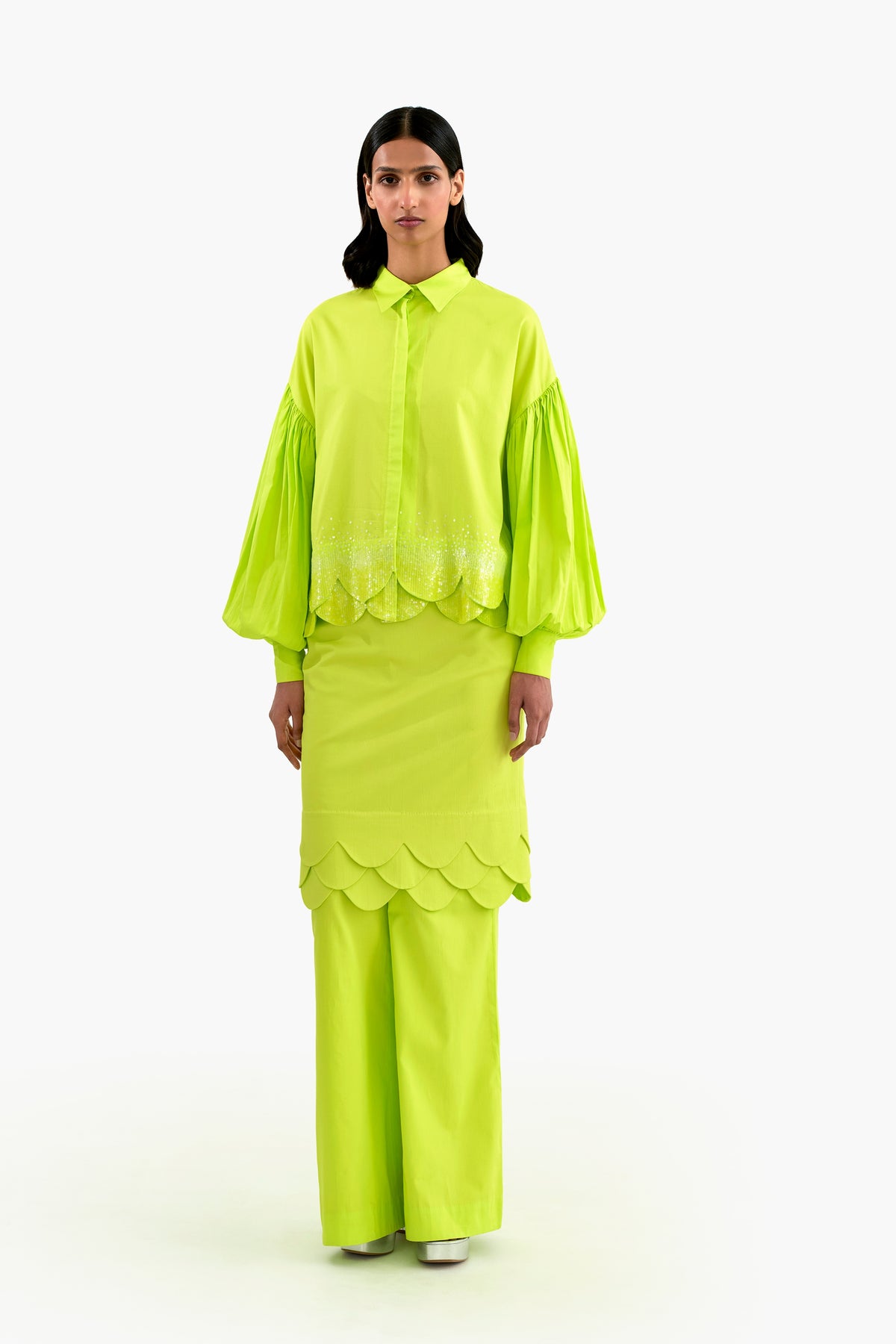 Lime Drop Shoulder Shirt