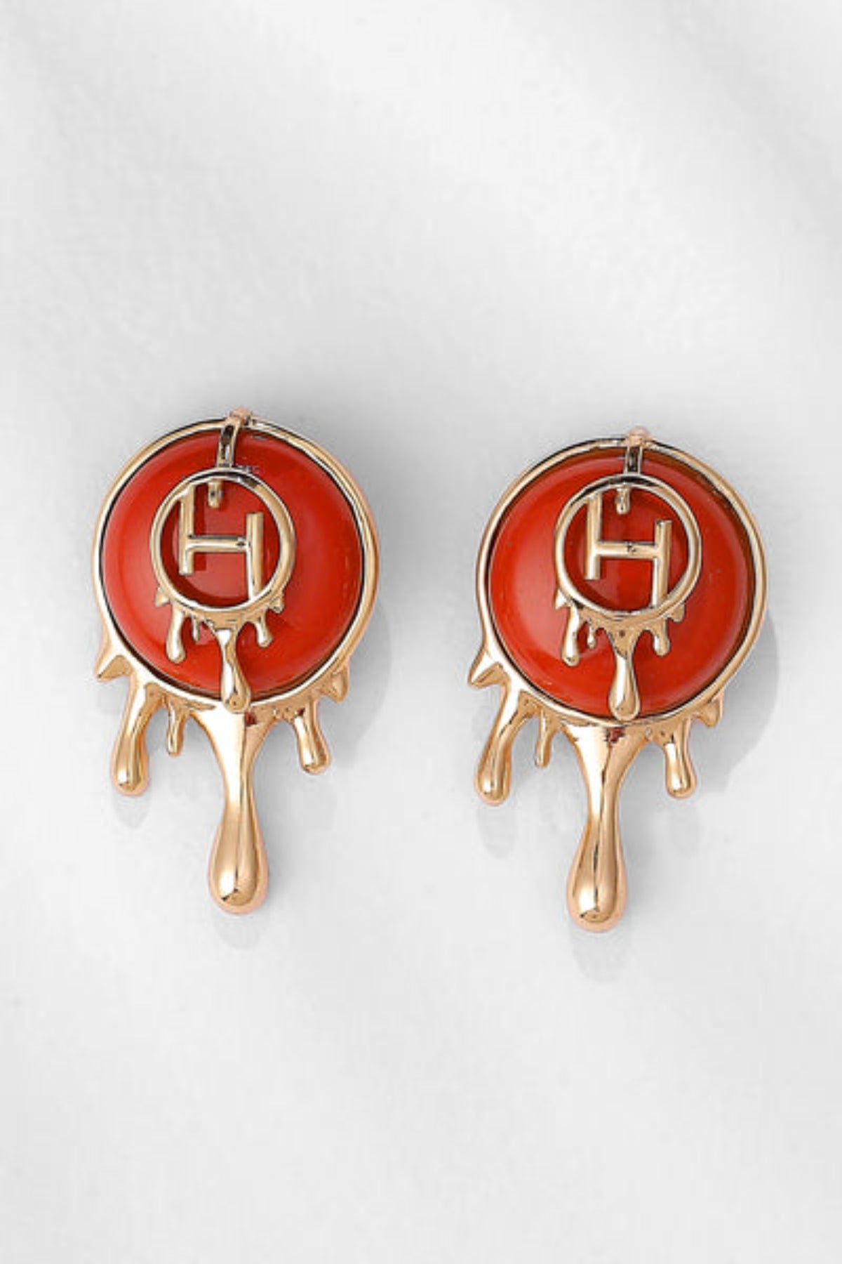 Palescent Coral Stud Earrings