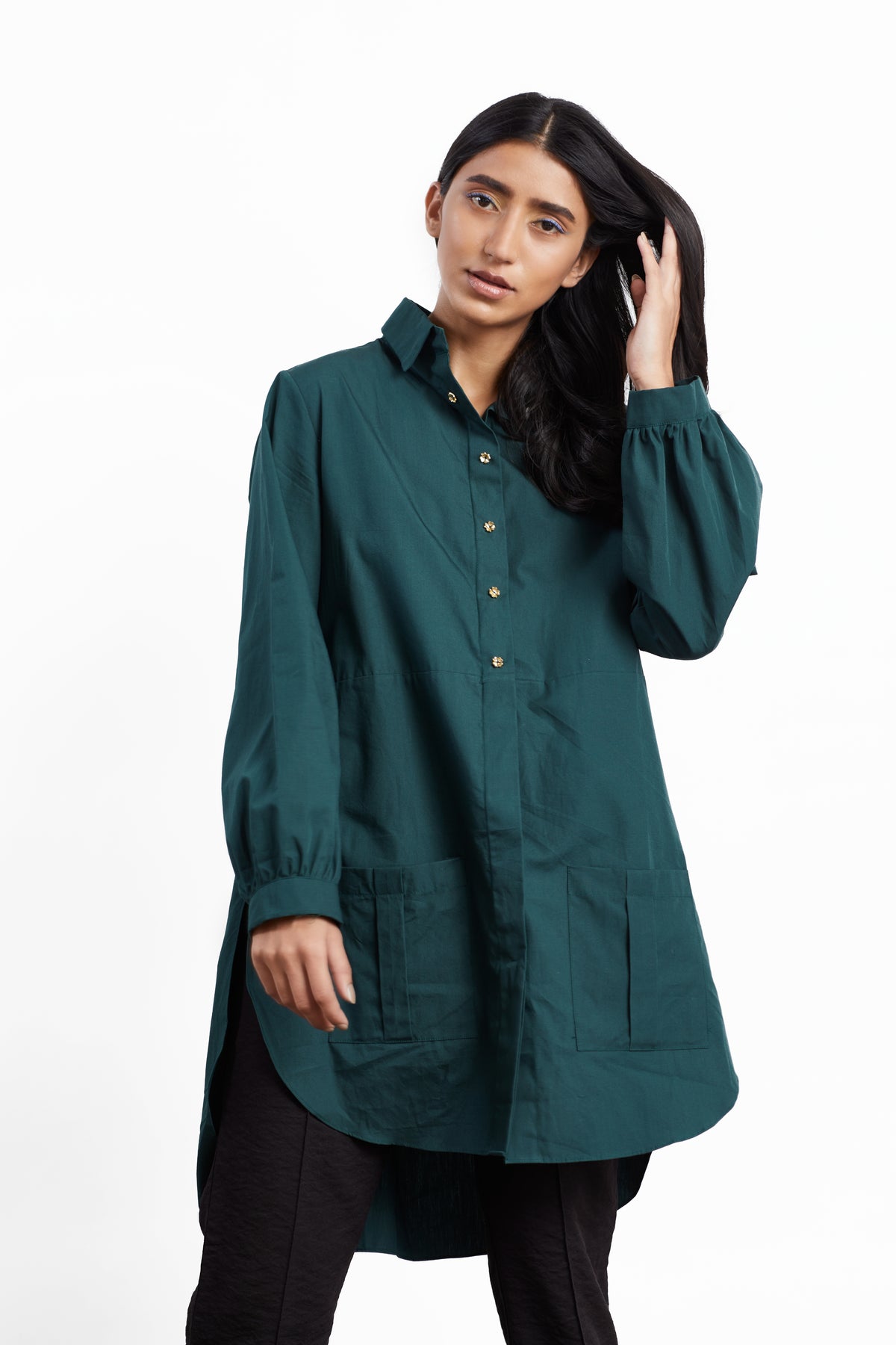 Green paradise pocket shirt