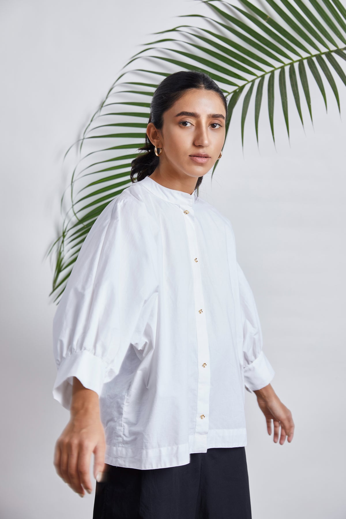 White arcadia dolman shirt