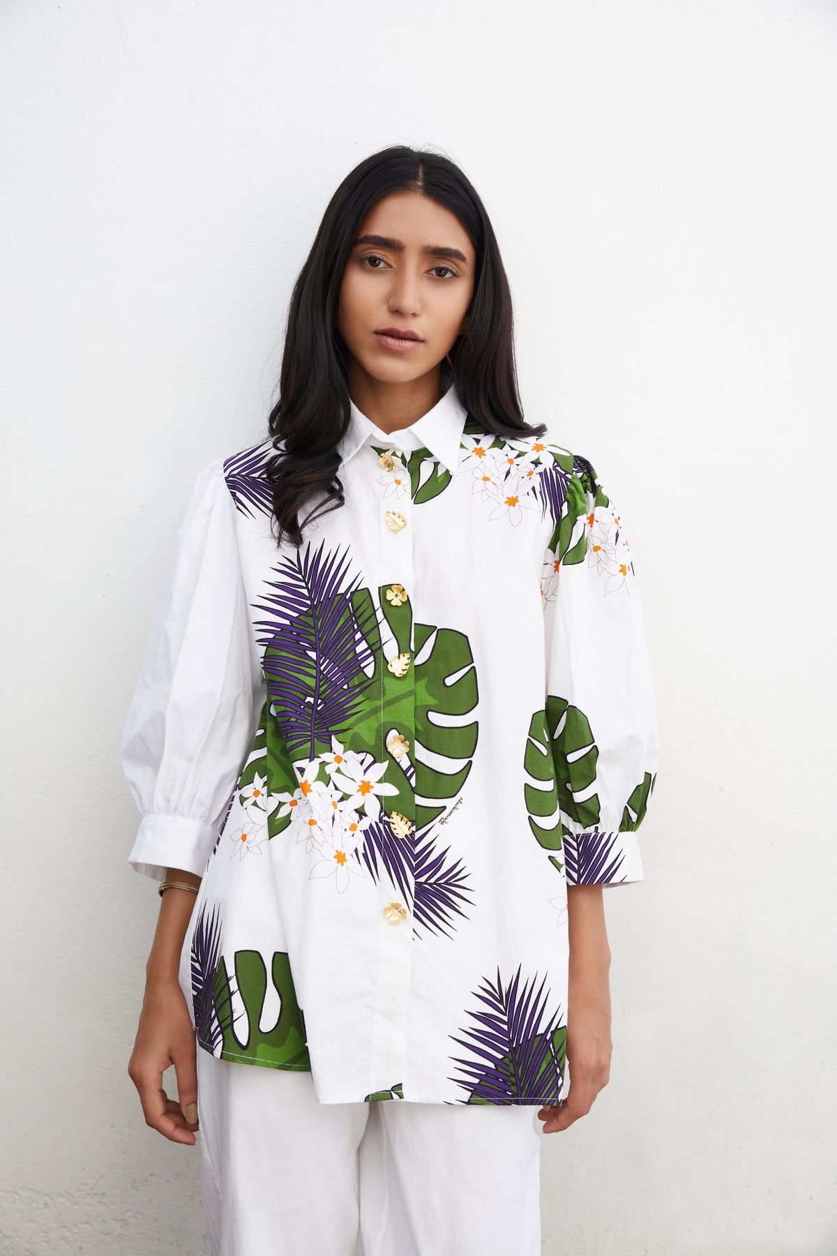 Mangosteen print tropicverse shirt