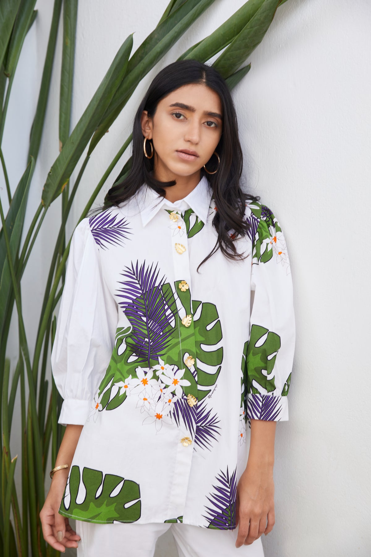 Mangosteen print tropicverse shirt