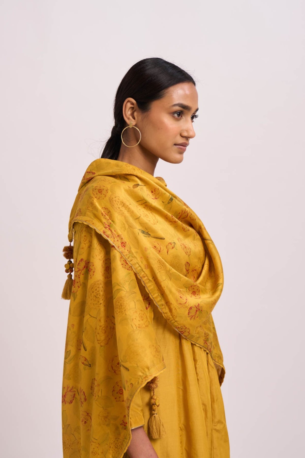 Mridini mustard kurta set