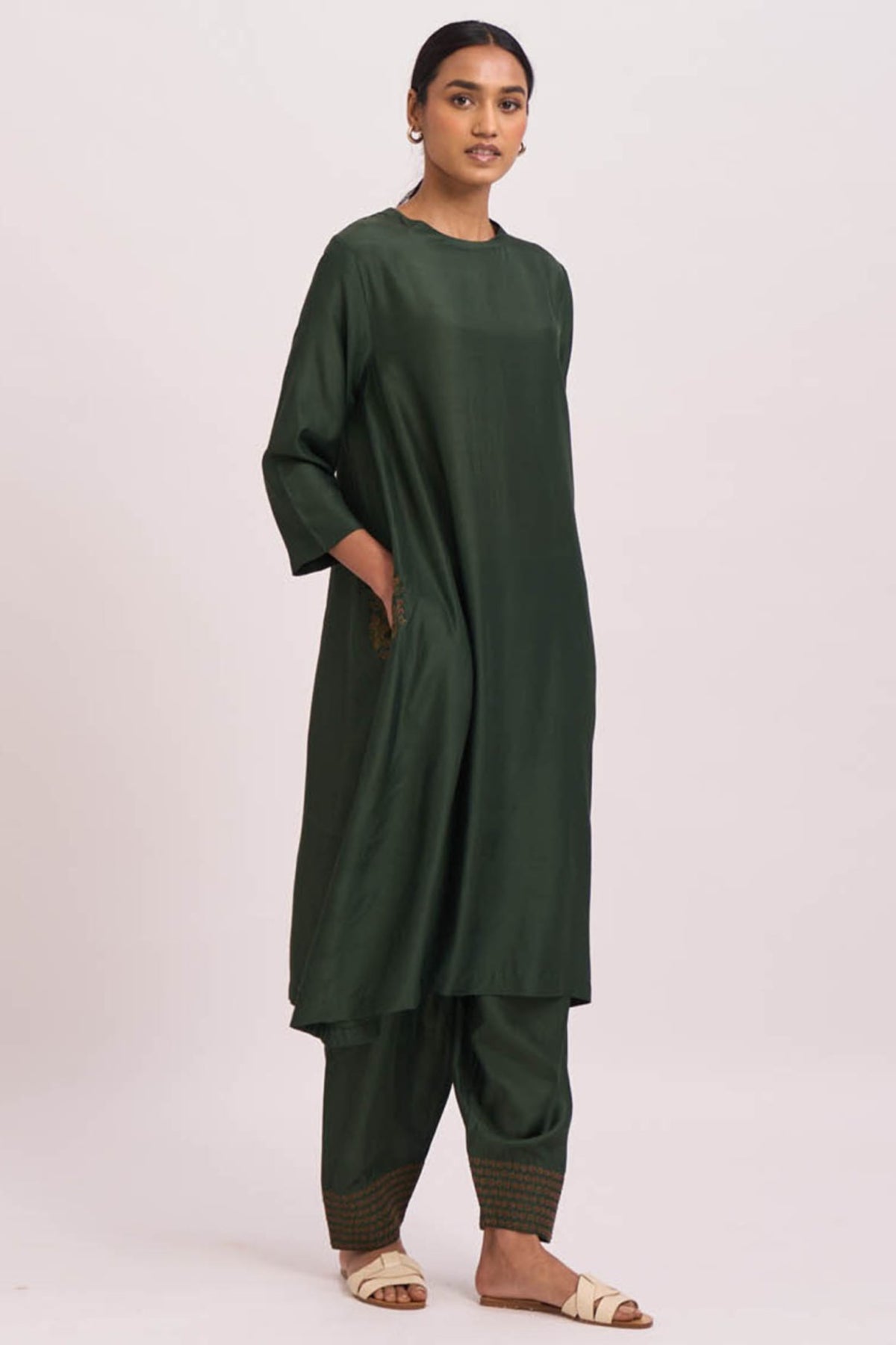 Pocket style kurta set