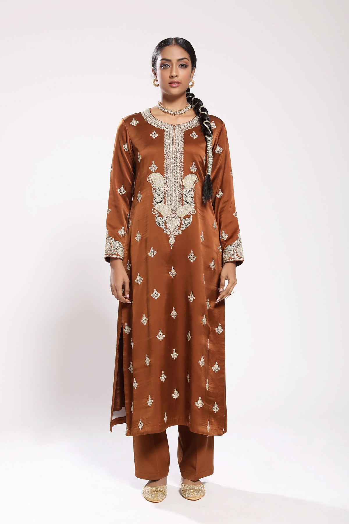 Brown kurta set