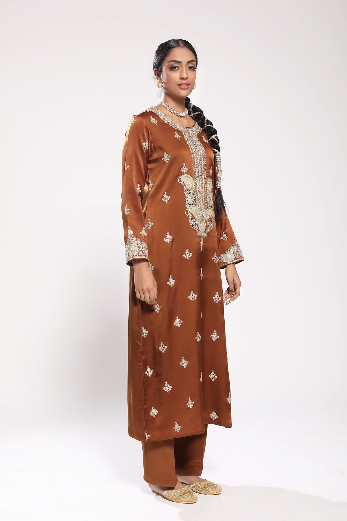 Brown kurta set