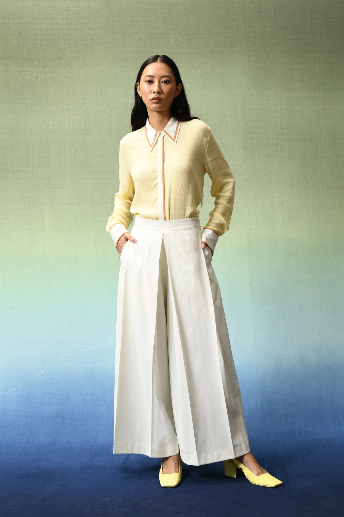 Sari Pleated Tailored Trousers