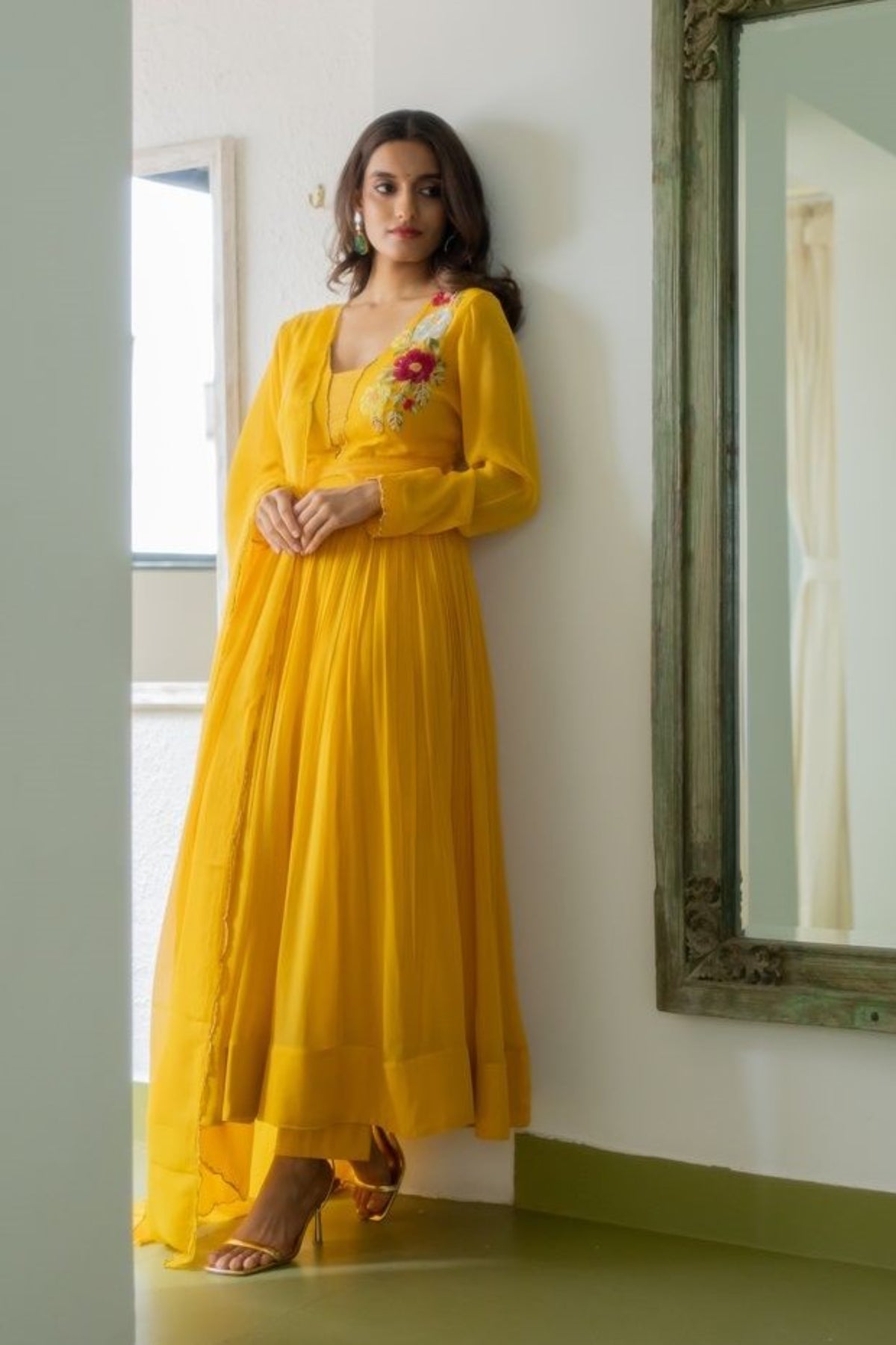 Genda Anarkali Set