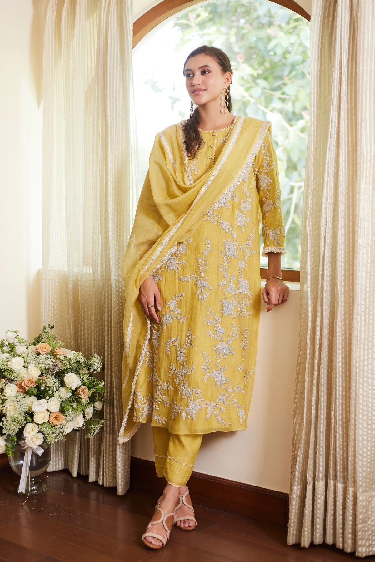 Yellow Muse Kurta Set