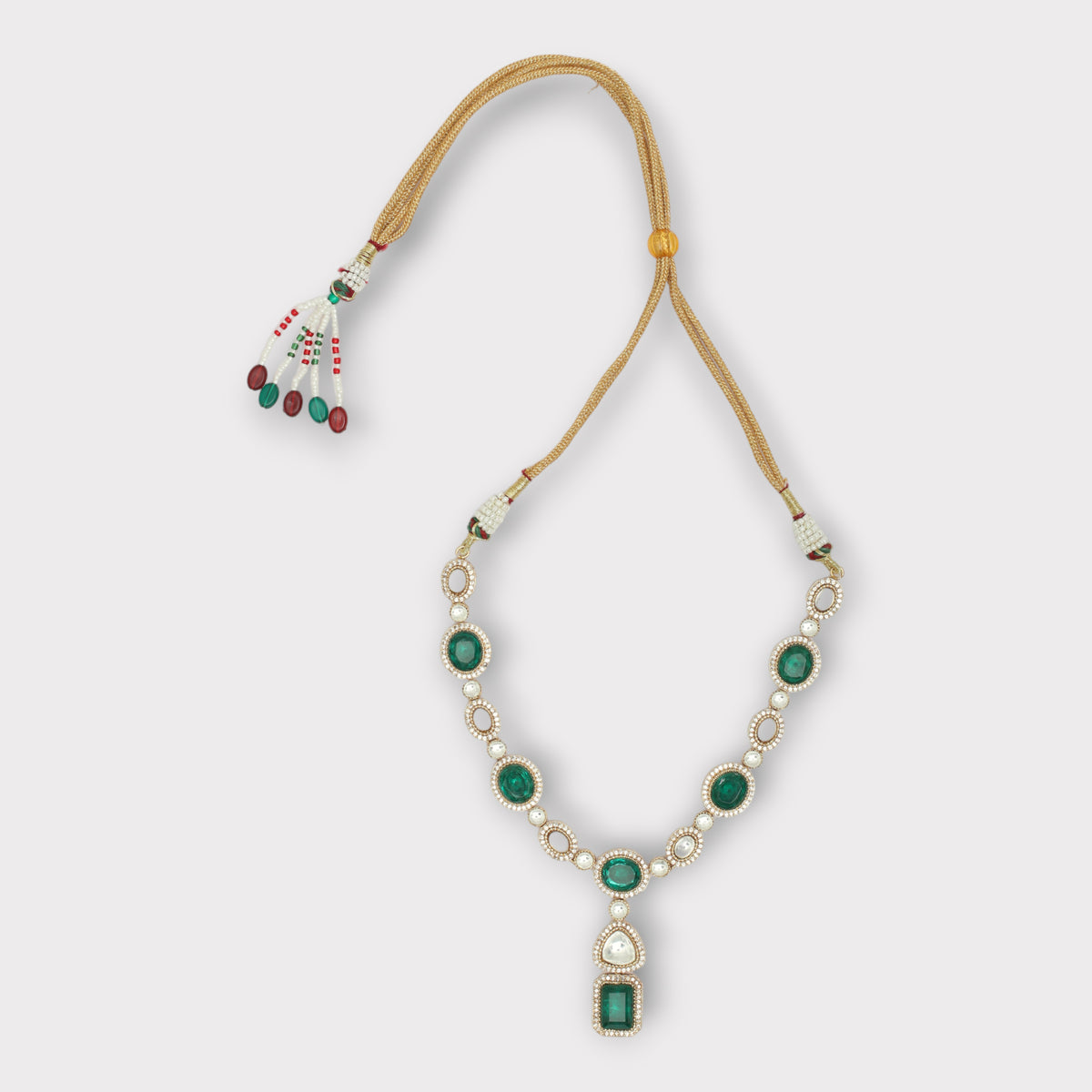 Emerald Stone Necklace Set