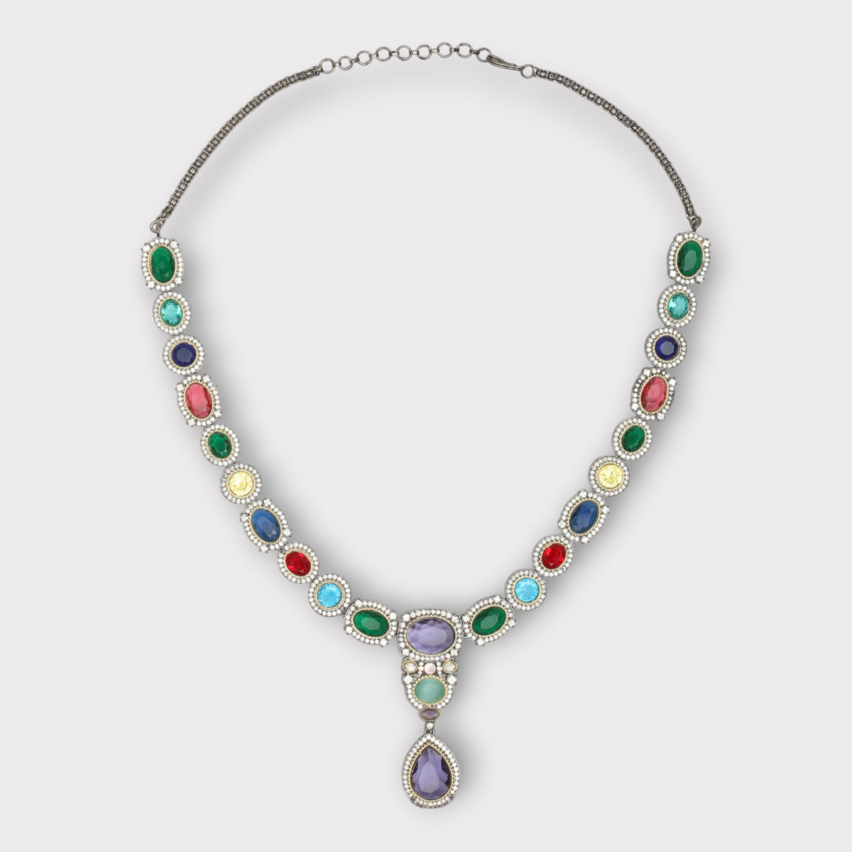 Opulent Multicolor Contemporary Necklace Set