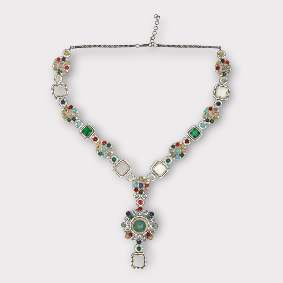 Graceful Multicolor Contemporary Necklace Set